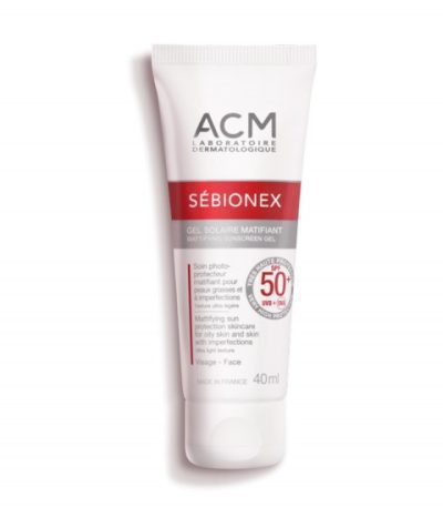 acm sebionex gel ecran matifant 40 ml