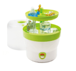 h+h sterilisateur de biberons, 6 biberons vert
