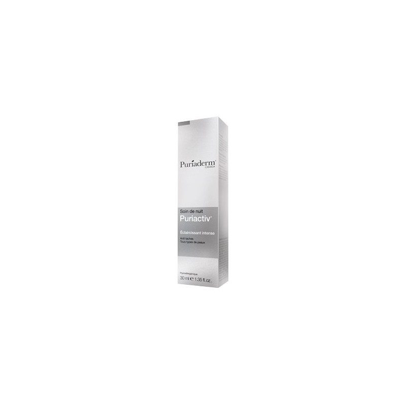 puriaderm puriactiv eclaircissant soin nuit 30ml