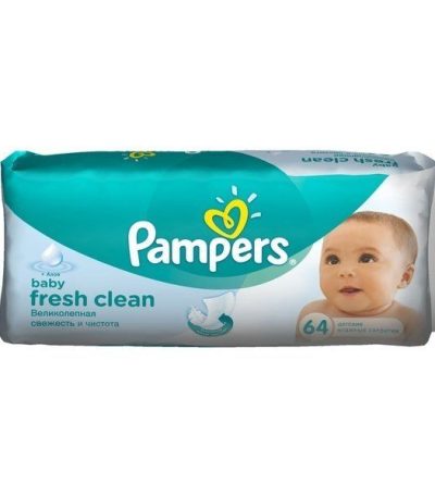 pampers lingette 64 wipes