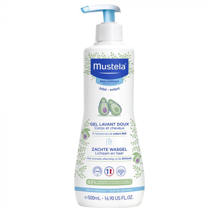 mustela gel lavant doux corps et cheveux 500ml