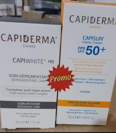 capiderma pack hq 30 ml + capisun ecran invisible