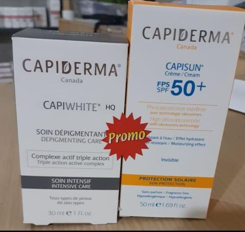 capiderma pack hq 30 ml + capisun ecran invisible