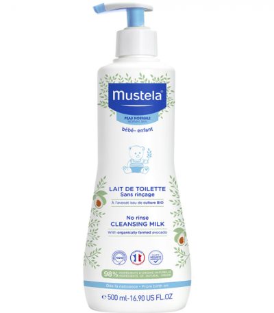 mustela lait de toilette sans rincage 500 ml