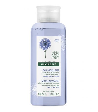 klorane bleuet eau visage et yeux 400 ml