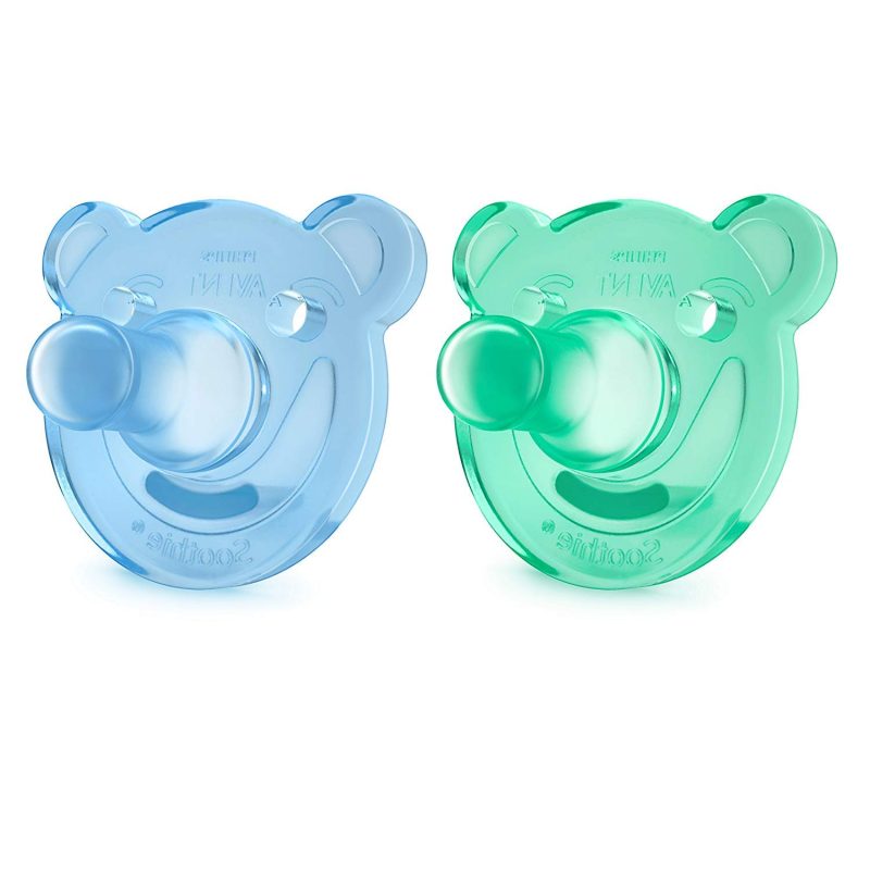 avent lot 2 sucettes soothie 0-3 m modele garcon