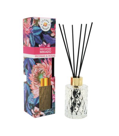 la casa de los aromas mikado brandy 120ml peonias/rose