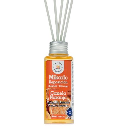 la casa de los aromas recharge mikado 100ml cannelle/orange