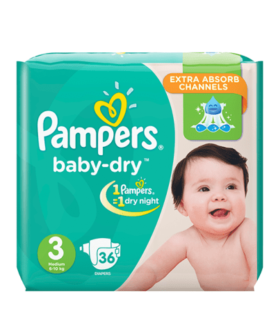 pampers baby dry taille 3 36 unites