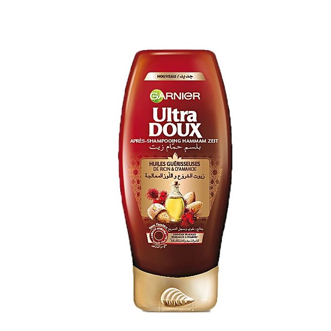 ultradoux apres shampoo ricin et amande 200ml
