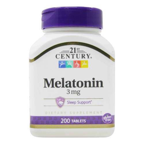 21 century melatonin 3 mg, 200 comprimes
