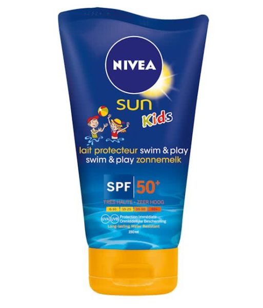 nivea kids lait protecteur swim & play spf50 150 ml