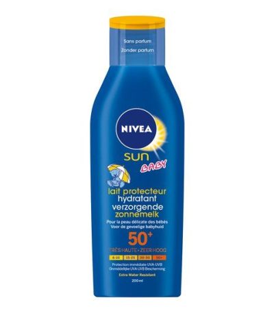 nivea sun baby protect&care lotion hydratante spf 50 200ml