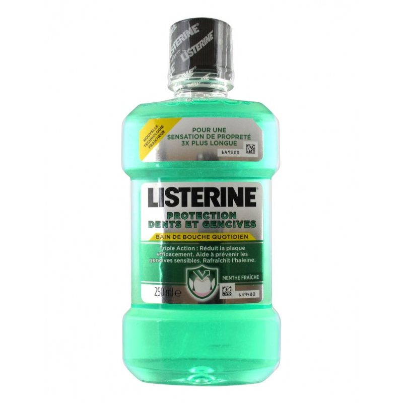 listerine bain bouche cengives 250ml