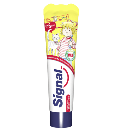 signal dentifrice enfants avec gout de fruits jusq. 6ans