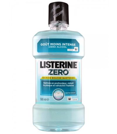 listerine bain douche zero 500ml