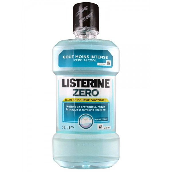 listerine bain douche zero 500 ml