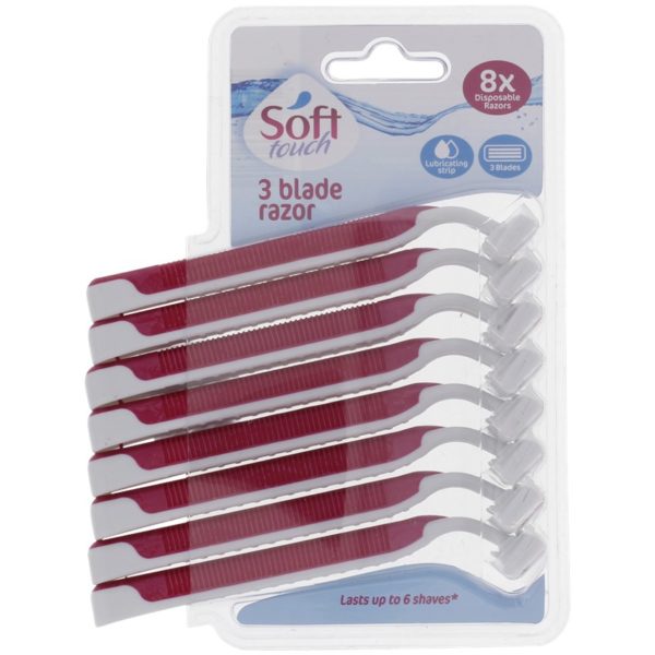 soft touch rasoirs jetable x8