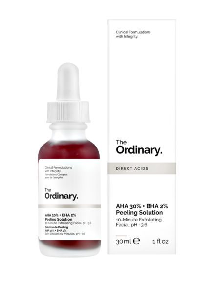the ordinary aha 30% + bha 2% peeling