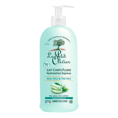 le petit olivier – lait corps fluide aloe vera et the vert 250ml