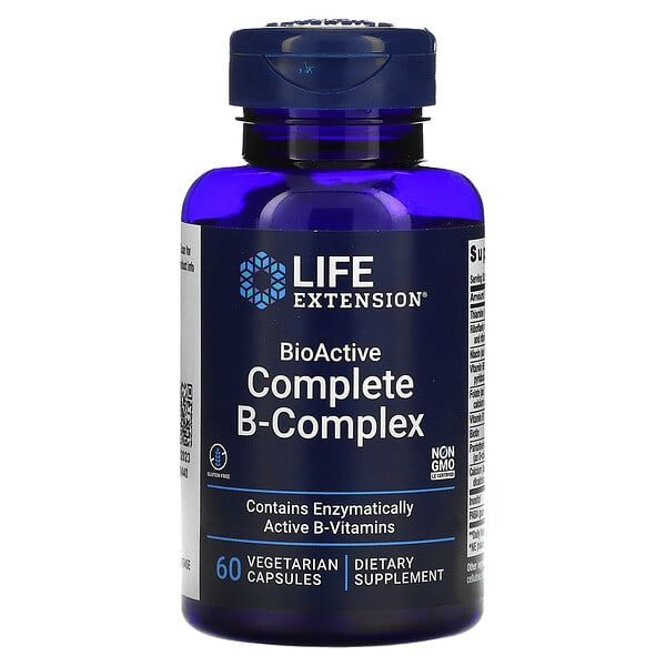 life extension complete b - complex 60 capsules
