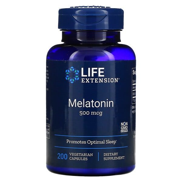 life extension melatonine - 500 mg - 200 capsules