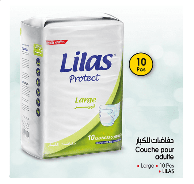 lilas protect couches adulte tailles larges 10 couches