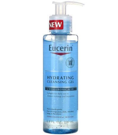 eucerin gel nettoyant hydratant + acide hyaluronique