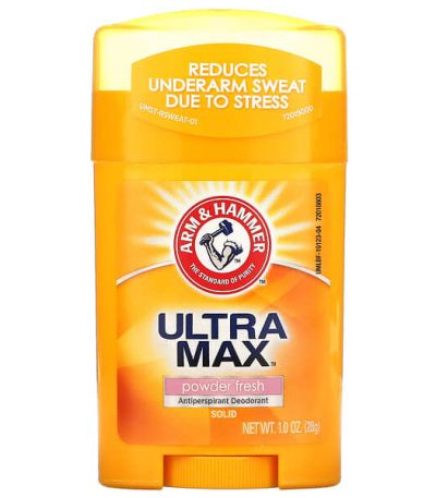 arm & hammer ultramax deodorant stick powder fresh 28 g