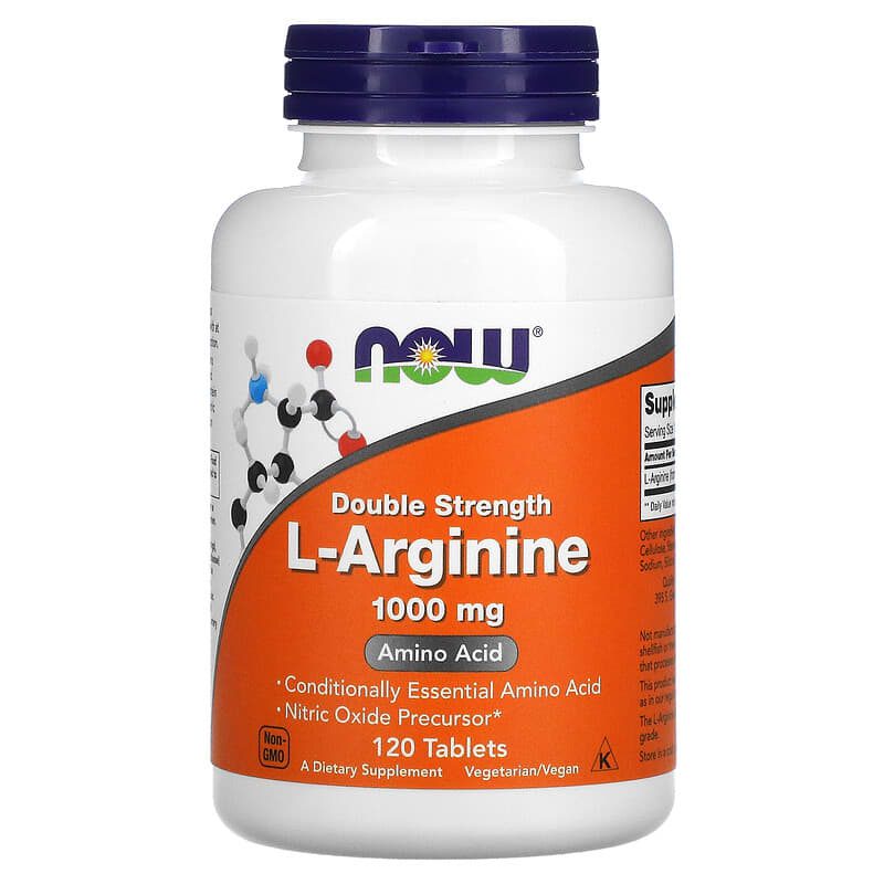 now foods, l-arginine, double strength, 1,000 mg, 120 tablets now foods, l-arginine, double strength, 1,000 mg, 120 tablets