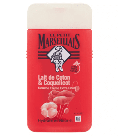 le petit marseillais douche creme coton & coquelicot