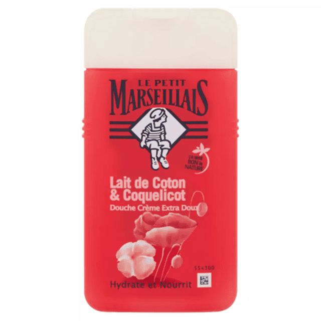 le petit marseillais lait de cotton & coquelicot douche creme 250ml
