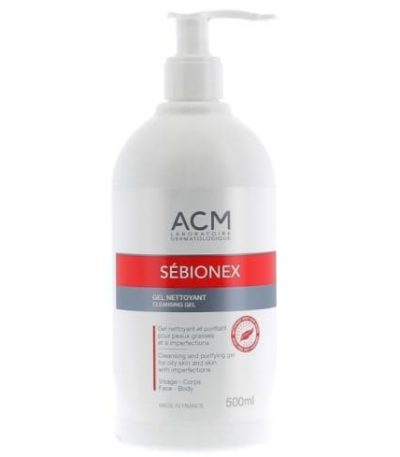 acm sebionex gel nettoyant 500 ml