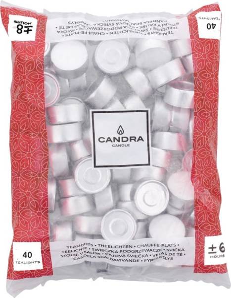 candra bougie plats 40 pcs