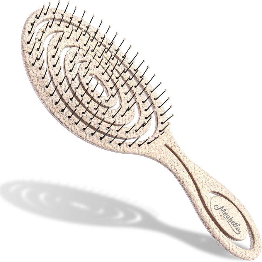 moda brosse a cheveux demelante spirale