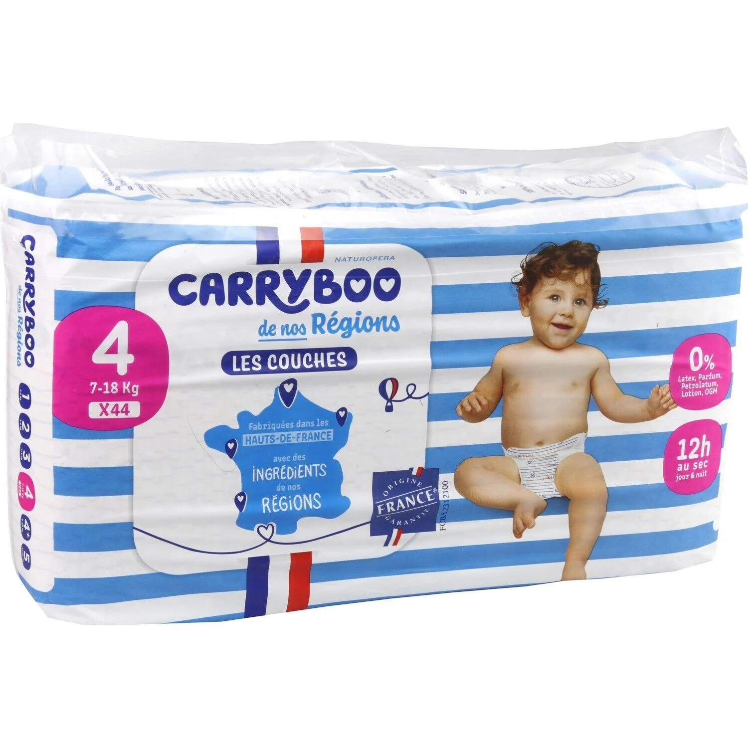 carryboo couches taille 4 (7 - 18 kg) x44 u