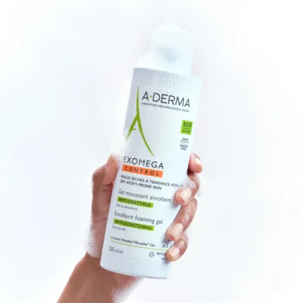 a-derma exomega control gel moussant 200 ml