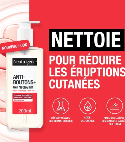 neutrogena anti boutons gel nettoyant 200 ml