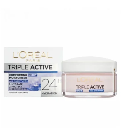 l'oreal paris triple active creme hydratante nuit 50 ml