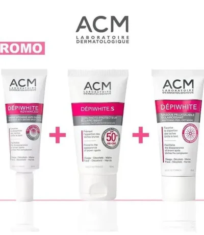 acm pack promo depiwhite creme advanced + masque +