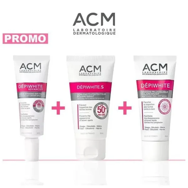 acm pack promo depiwhite creme advanced + masque +