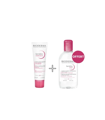 bioderma coffret sensibio defesive light + sensibio h2o