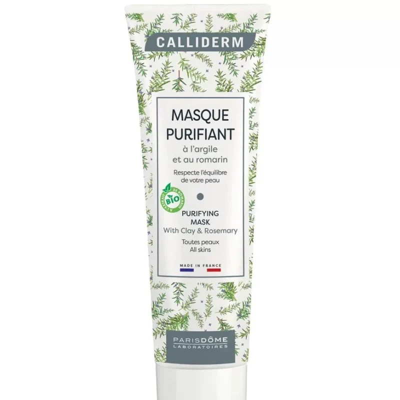calliderm masque purifiant argile romarin 150g — masque visage purifiant pores