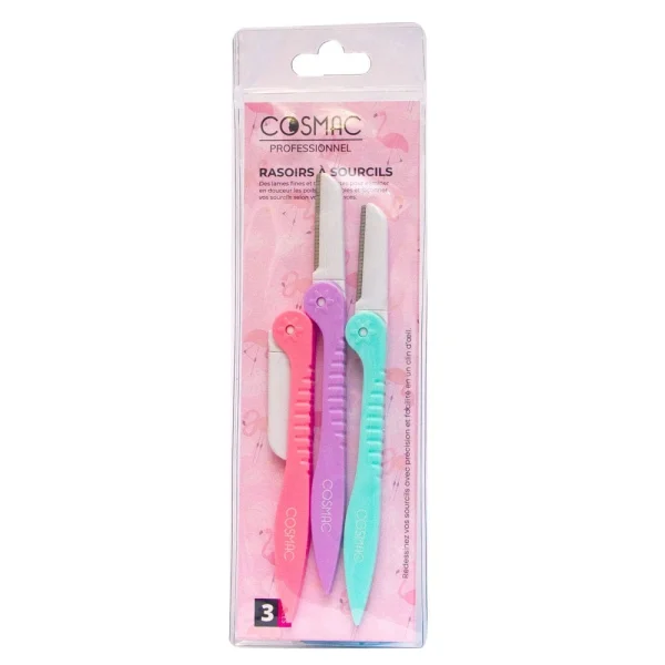cosmac rasoirs a sourcils - lame de precision epilation