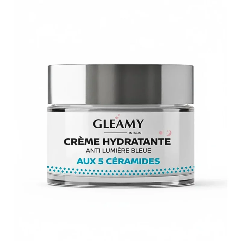 gleamy creme hydratante antilumiere bleu 50 ml