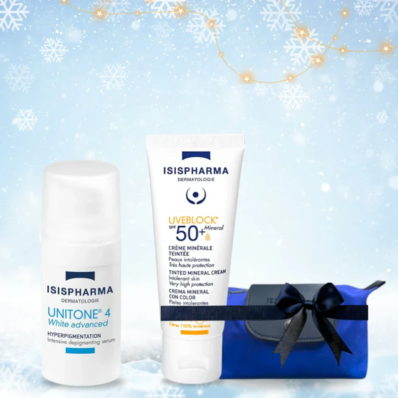 isispharma pack unitone 4 white advanced + uvb30 dry touch
