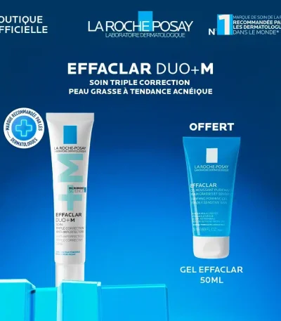 la roche-posay pack effaclar duo + m 40 ml + gel