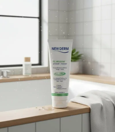 new derm gel moussant 250 ml