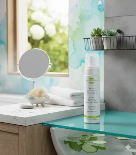 photowhite mousse purifiante acne et peaux grasses