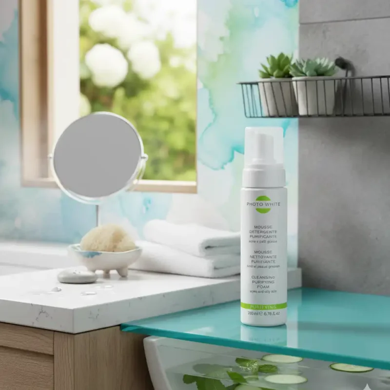 photowhite mousse purifiante acne et peaux grasses